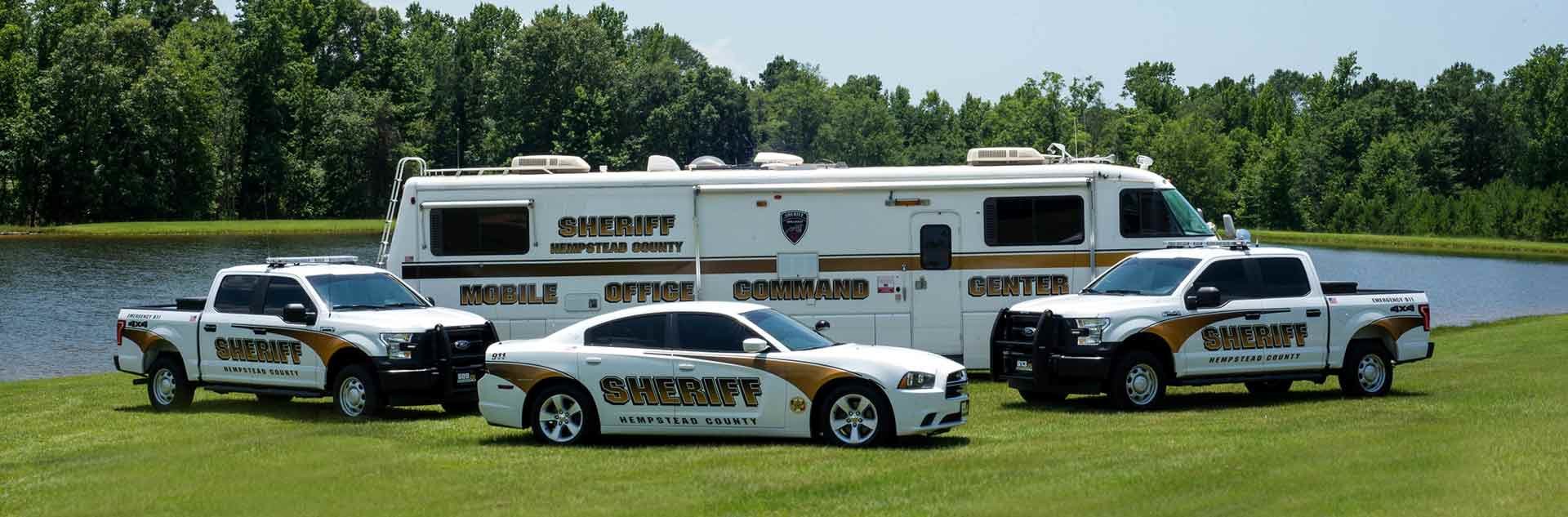 Sheriff Vehicles and Mobile Command Center